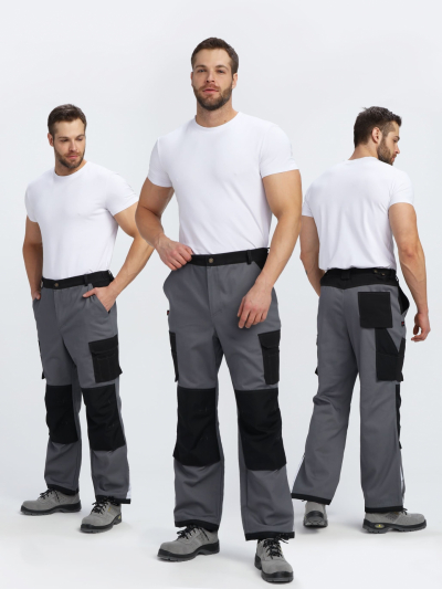 Брюки Айкор (тк.Смесовая МВО,270), т.серый/черный