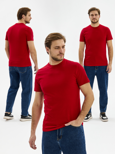 Футболка ProfLineBase (тк.Трикотаж,160), красный/2