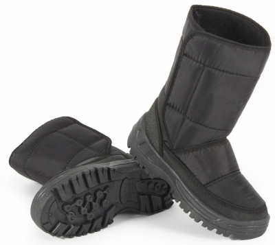 Сапоги женские Дутые Аляска ПВХ (арт.12-51-5), черный