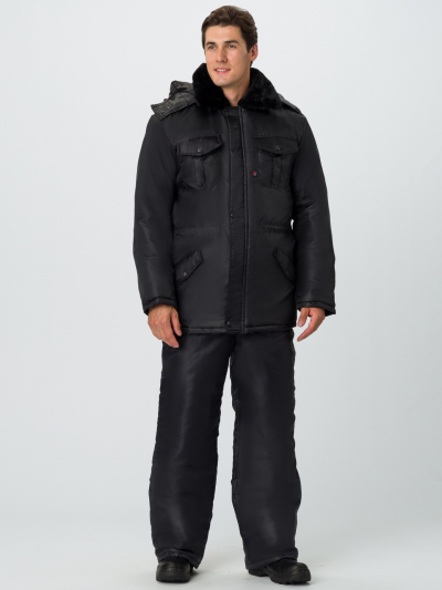 Костюм зимний Сигур-1 (тк.OxLine,90) брюки, черный