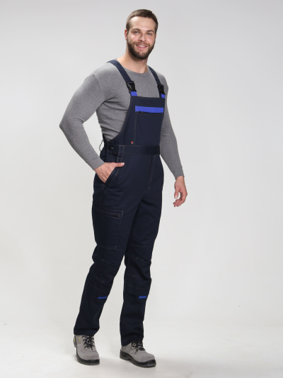 Полукомбинезон Премиум (тк.Карелия,260), т.синий/васильковый