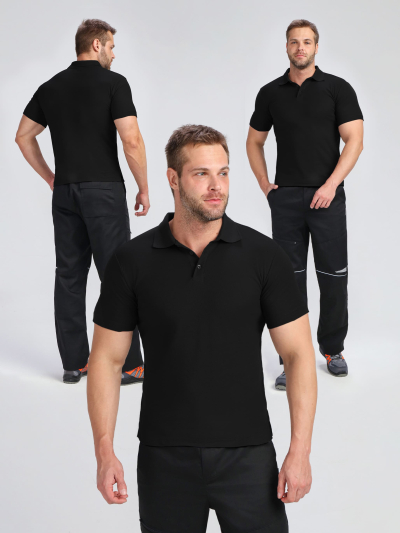 Рубашка поло ProfLineBase (тк.Пике,180), черный