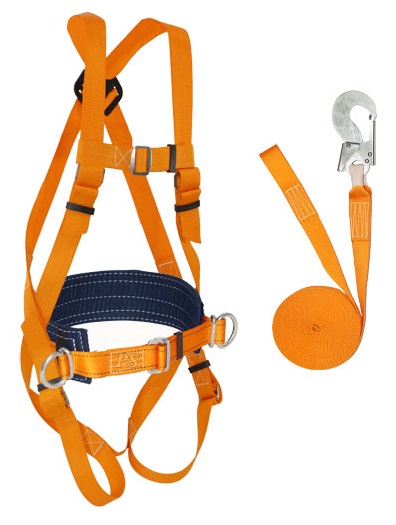 Привязь страховочная УСП 2 АЖ с лентой 12м