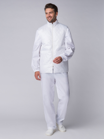 Жилет утепленный Хаспфуд (тк.Дюспо,80), белый