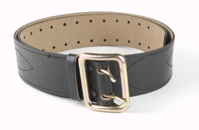 Ремень с анодированной пряжкой (офицерский), черный