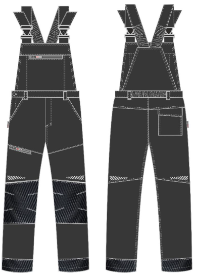 Полукомбинезон ProfLineSpecialist (тк.Смесовая,240), черный