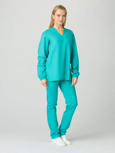 Костюм женский Хаспфуд-База (тк.ТиСи,120), бирюзовый