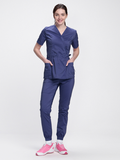 Костюм женский MedLine Оксана (тк.Стрейч,120), т.синий