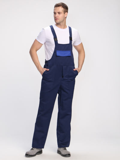 Полукомбинезон Лигор (тк.Смесовая,210), т.синий/васильковый