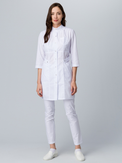 Халат женский MedLine Ева (тк.Смесовая,120), белый