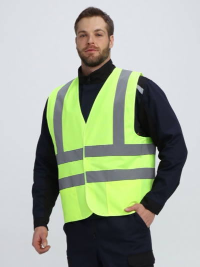 Жилет сигнальный ProfLineSpecialist с карманами СОП-4 (тк.Полиэфир,130), желтый