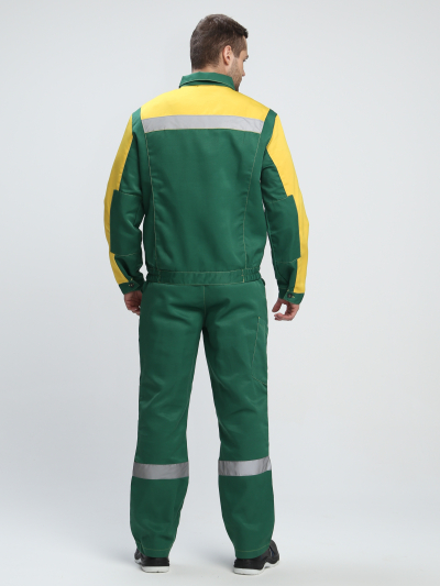 Костюм Роба-2 СОП (тк.Смесовая,210) п/к, зеленый/желтый
