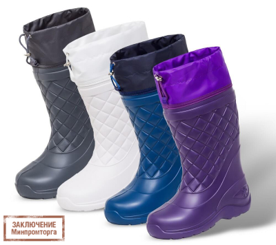 Сапоги женские ЭВА (чулок -50С) манжета Барс (арт.С-051)