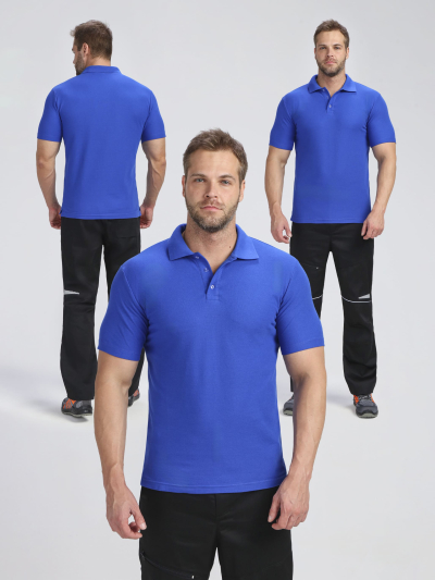 Рубашка поло ProfLineBase (тк.Пике,180), васильковый