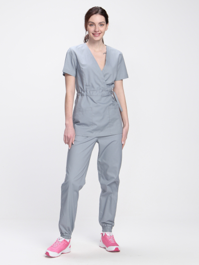 Костюм женский MedLine Марина (тк.Коттон-Рич,130), серый