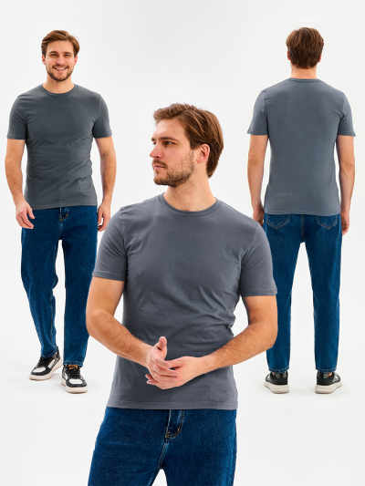 Футболка ProfLineBase (тк.Трикотаж,160), серый/2