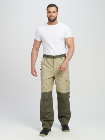 Брюки Ридоф (тк.Канвас,270), хаки/бежевый