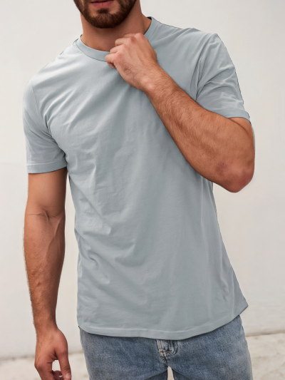 Футболка (тк.Трикотаж,160), св.серый