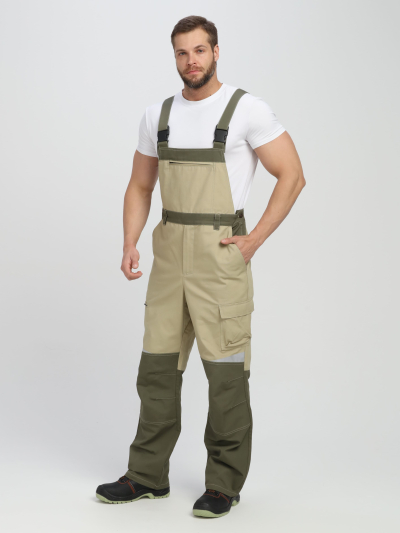Полукомбинезон Ридоф (тк.Канвас,270), хаки/бежевый