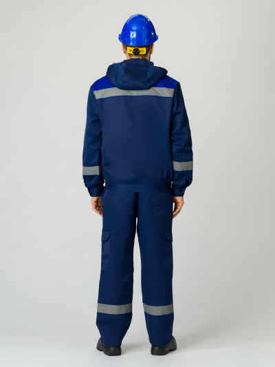 Костюм Нейч-1 СОП (тк.Смесовая,210) брюки, т.синий/васильковый