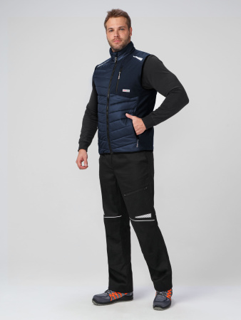 Жилет утепленный ProfLineLeader (тк.Нейлон/Софтшел), синий