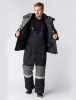 Костюм зимний Нордхард-2 СОП (тк.Смесовая,250) п/к, черный/серый
