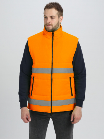 Жилет утепленный сигнальный Ярксион СОП (тк.OxLine,90), оранжевый