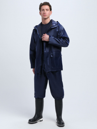 Костюм влагозащитный ProfLineLeader (ПВХ,240), т.синий