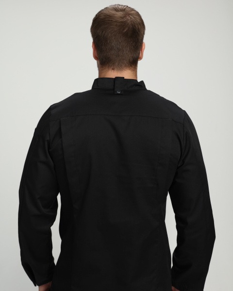 Китель повара Гарво (тк.Смесовая,160), черный