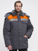 Куртка зимняя Квайл СОП (тк.Смесовая,210), т.серый/оранжевый