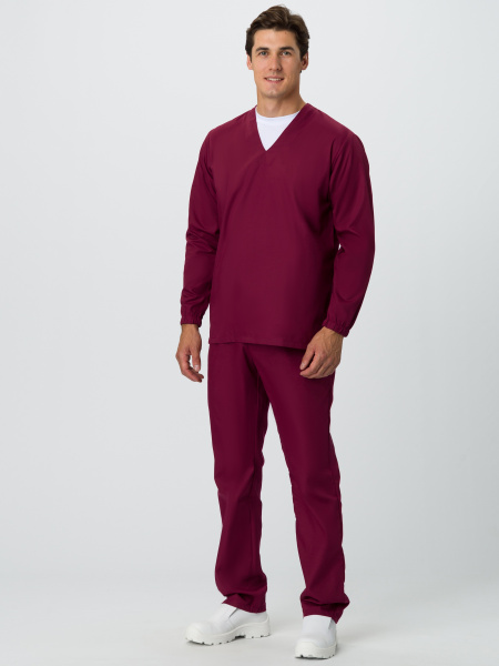 Костюм мужской Хаспфуд-База (тк.ТиСи,120), бордовый