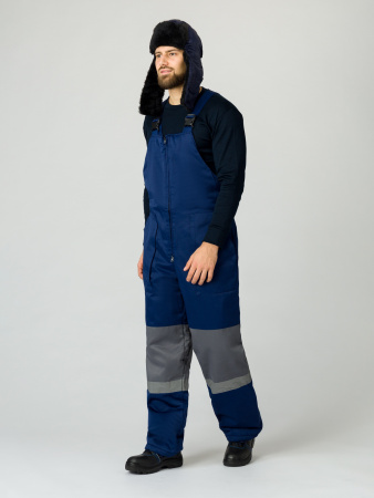 Костюм зимний Нордхард-2 СОП (тк.Смесовая,250) п/к, т.синий/серый