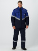 Костюм зимний антистатический Алиот (тк.Смесовая,250 МВО) п/к, т.синий/васильковый