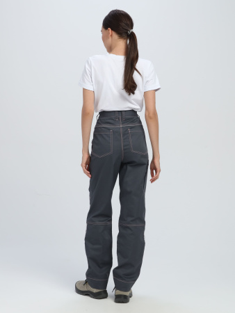 Брюки женские ProfLineSpecialist (тк.Смесовая,240), серый/розовый