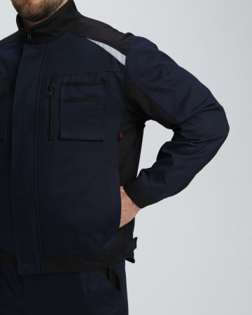 Куртка Айкор (тк.Смесовая,260), т.синий/черный