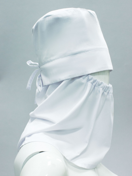 Подшлемник балаклава ХАССП с пелериной (тк.Оптима), белый