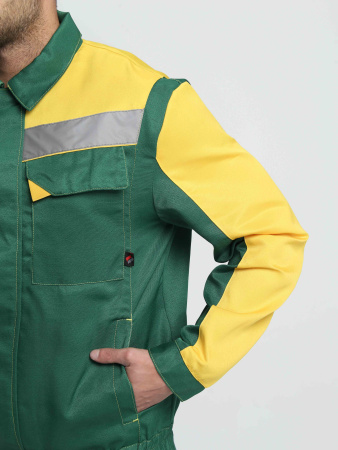 Костюм Роба-2 СОП (тк.Смесовая,210) п/к, зеленый/желтый