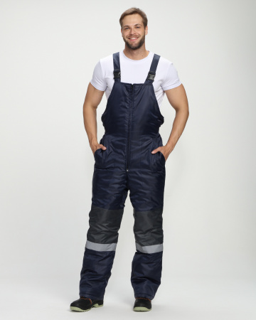 Костюм зимний Мегрес-2 СОП (тк.OxLine,90) п/к, т.серый/т.синий