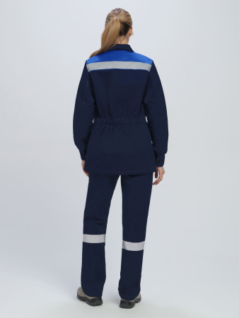 Костюм женский Веснис-1 СОП (тк.Саржа,250) брюки, т.синий/васильковый