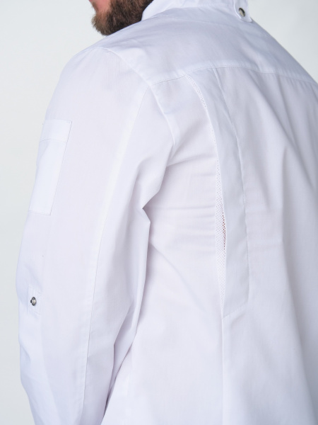 Китель повара Гарво (тк.Смесовая,160), белый