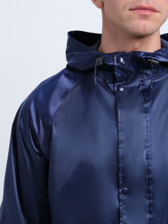 Плащ влагозащитный ProfLineLeader (ПВХ,240), т.синий