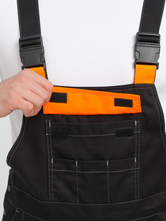 Костюм Вивантек-2 СОП (тк.Смесовая МВО,240) п/к, черный/оранжевый