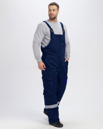 Костюм зимний Нейч-2 Премиум СОП (тк.Смесовая,240) п/к, т.синий/васильковый