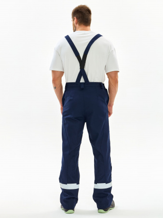 Костюм сварщика Велдсвар-СОП 2 кл.защиты (тк.Хлопок-ОП,350) брюки, т.синий/васильковый