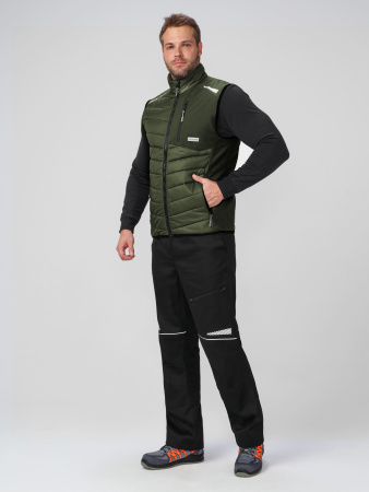 Жилет утепленный ProfLineLeader (тк.Нейлон/Софтшел), хаки