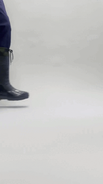 Сапоги мужские ПВХ двухкомпонентные с надставкой, черный (арт. кмф м.135)