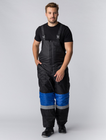 Костюм зимний Мегрес-2 СОП (тк.OxLine,90) п/к, васильковый/черный