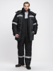 Костюм зимний Беркорт-2 СОП К. (тк.Таслан,135) п/к, черный/т.серый