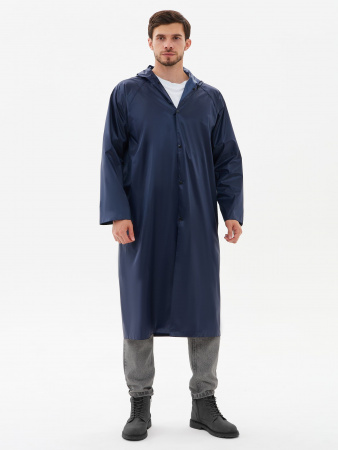 Плащ влагозащитный ProfLineBase (ПВХ,180), т.синий