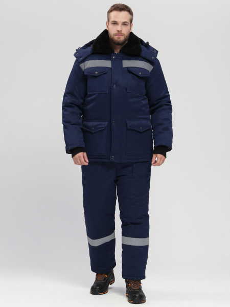 Костюм зимний Мерак-2 СОП (тк.Смесовая,210) п/к, т.синий